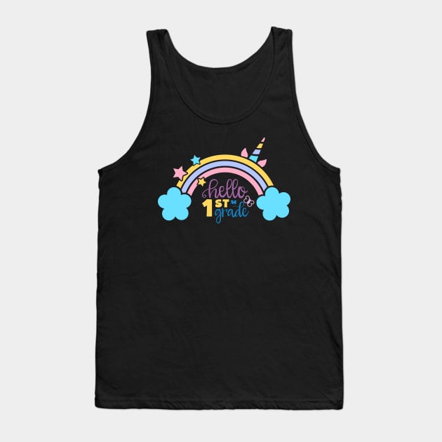 Hello First Grade Tank Top by Artist usha